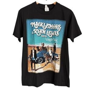 Macklemore Ryan Lewis 2013 Tour Concert T-Shirt Black Adult Small